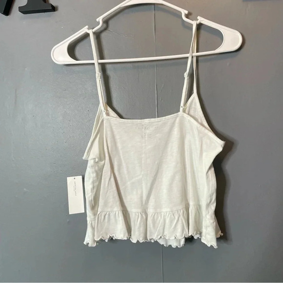 NWT American eagle cropped white peplum tank top size small - Picture 8 of 10